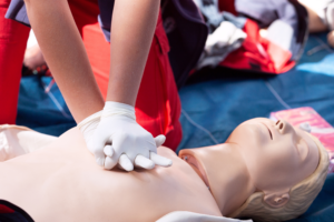 Basic Life support demonstration on dummy in essex